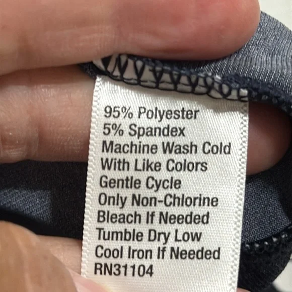 (H1)The Limited Navy Blue Polka Dot Zip Up Off Shoulder Wide Leg Jumpsuit,Size S - Picture 15 of 16